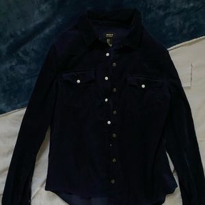 Dark blue button up
